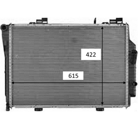 Radiator motor MERCEDES C T-MODEL S202. CLK A208. CLK C208 2.0-2.3 -06.02 - NRF-58489