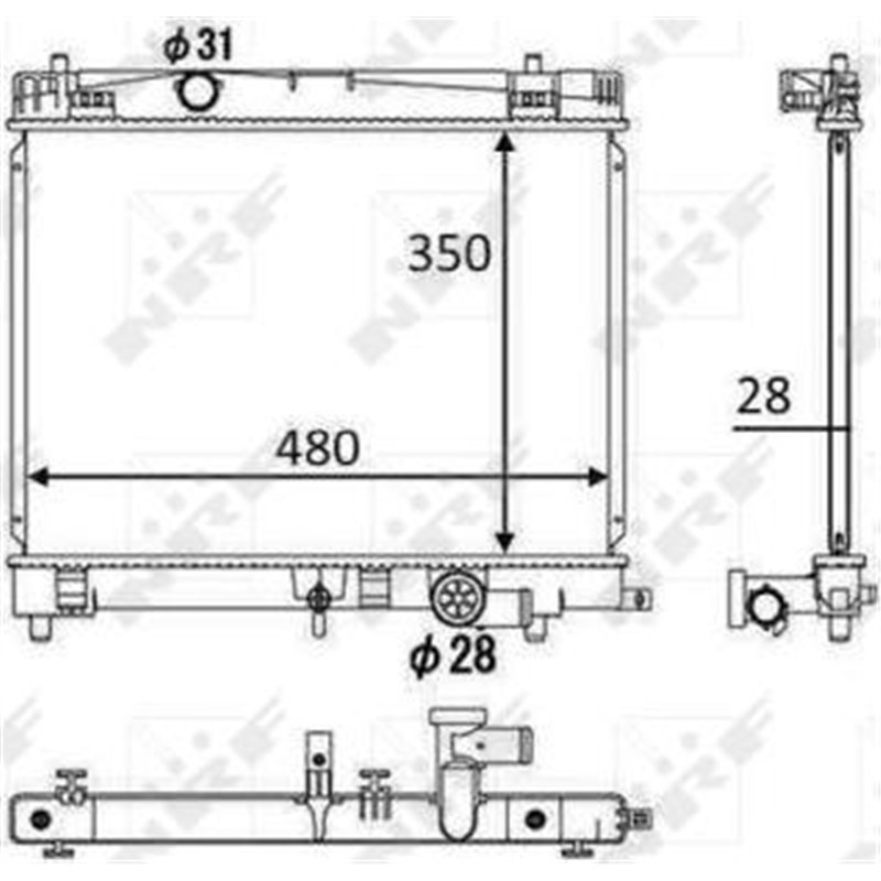 Radiator motor Manual DAIHATSU CHARADE VIII. TOYOTA URBAN CRUISER. YARIS 1.33 - NRF-58501