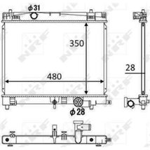 Radiator motor Manual DAIHATSU CHARADE VIII. TOYOTA URBAN CRUISER. YARIS 1.33 - NRF-58501