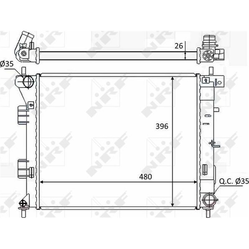 Radiator motor Manual HYUNDAI ELANTRA V. I30. KIA CEED. PRO CEED 1.4D-1.6-1.6D - NRF-58522