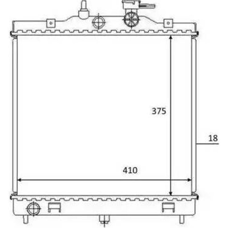 Radiator. racire motor - NRF-58532 - NRF-58532