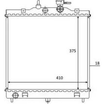 Radiator. racire motor - NRF-58532 - NRF-58532