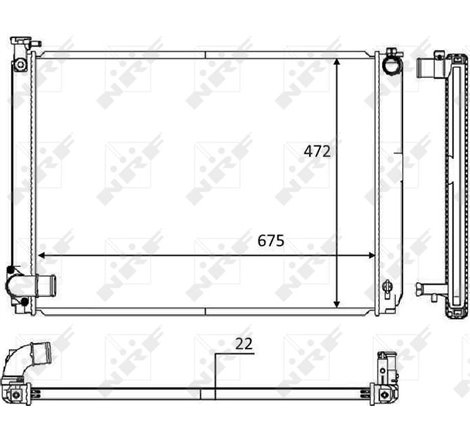 Radiator motor LEXUS RX 3.3H -12.08 - NRF-58604