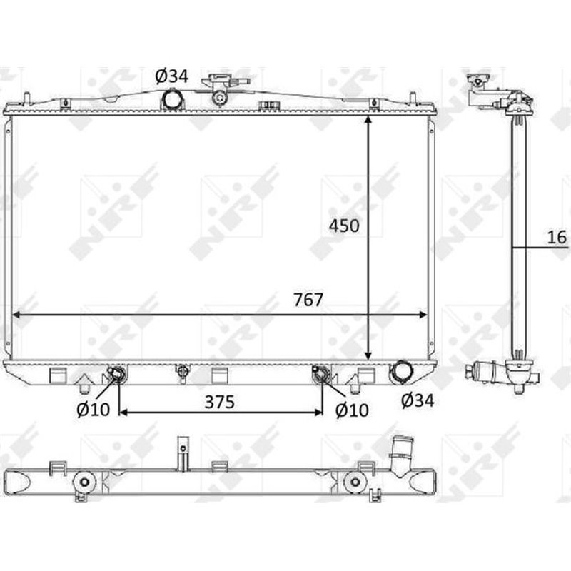 Radiator motor LEXUS RX 3.5 -02.12 - NRF-58610