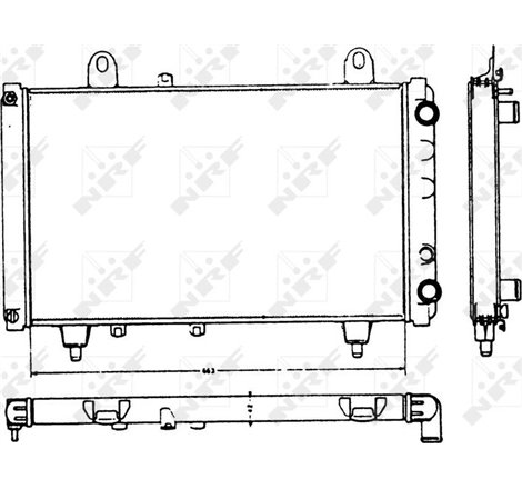 Radiator motor CITROEN C25. FIAT DUCATO. TALENTO. PEUGEOT J5 1.8-2.0 - NRF-58749
