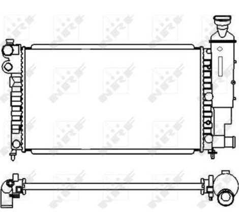 Radiator motor capac de jumatate de rotatie PEUGEOT 106 I. 106 I-HATCHBACK. 106 II-HATCHBACK 1.0-Electric - NRF-58920