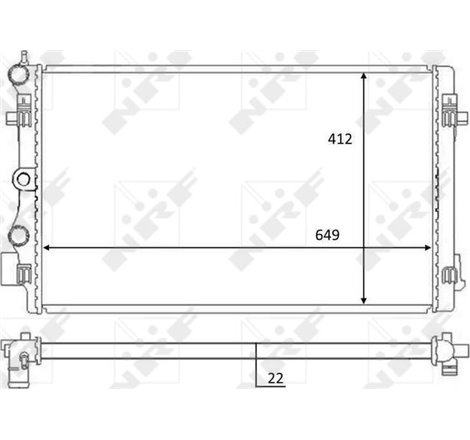 Radiator motor AUDI A1. SEAT IBIZA IV. IBIZA IV SC. IBIZA IV ST. IBIZA IV-HATCHBACK. SKODA FABIA II. VW POLO. POLO V 1.4-2.0D - 