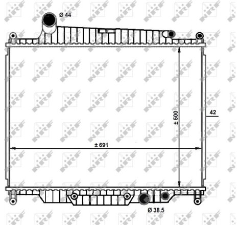 Radiator motor LAND ROVER RANGE ROVER III. RANGE ROVER SPORT I 3.6D -03.13 - NRF-59096