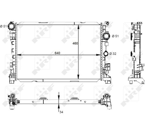 Radiator motor MERCEDES C C204. C T-MODEL S204. C W204. CLS C218. CLS SHOOTING BRAKE X218. E T-MODEL S212. E W212. SL R231. SLK 