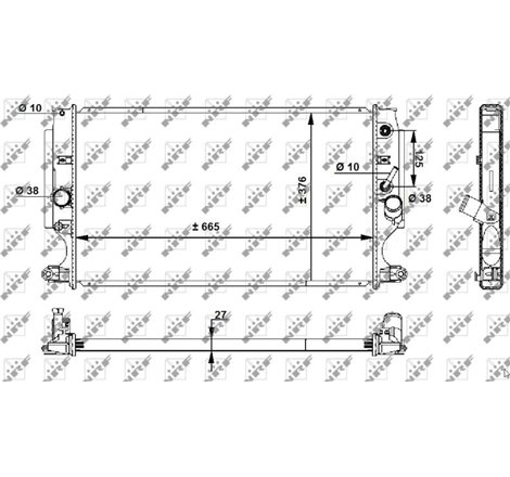 Radiator motor Automat TOYOTA AVENSIS. VERSO 2.2D - NRF-59202