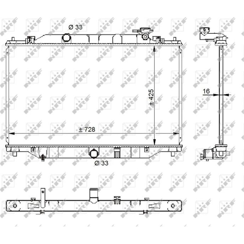 Radiator motor MAZDA CX-5 2.0-2.5 - NRF-59206