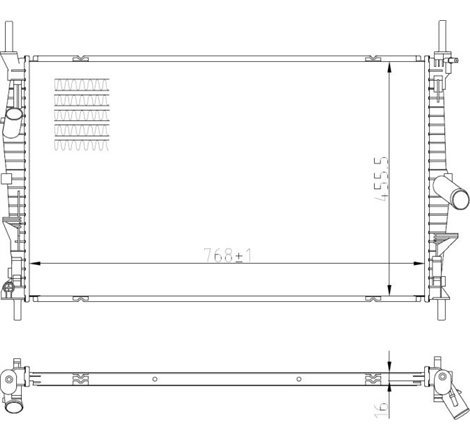 Radiator motor FORD TOURNEO CUSTOM V362. TRANSIT. TRANSIT CUSTOM V362. TRANSIT V363 2.0D-Electric - NRF-59293