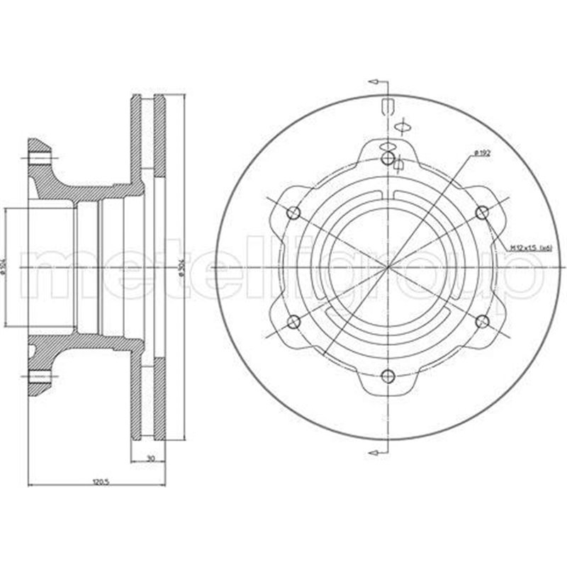 Disc frana - PETERS-016.660-00A