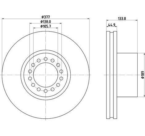 Disc frana - PETERS-016.665-00A