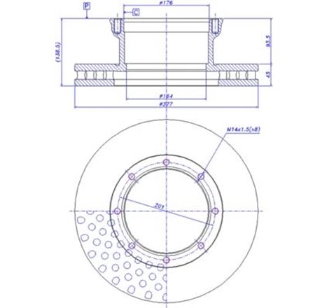 Disc frana - PETERS-016.666-00A