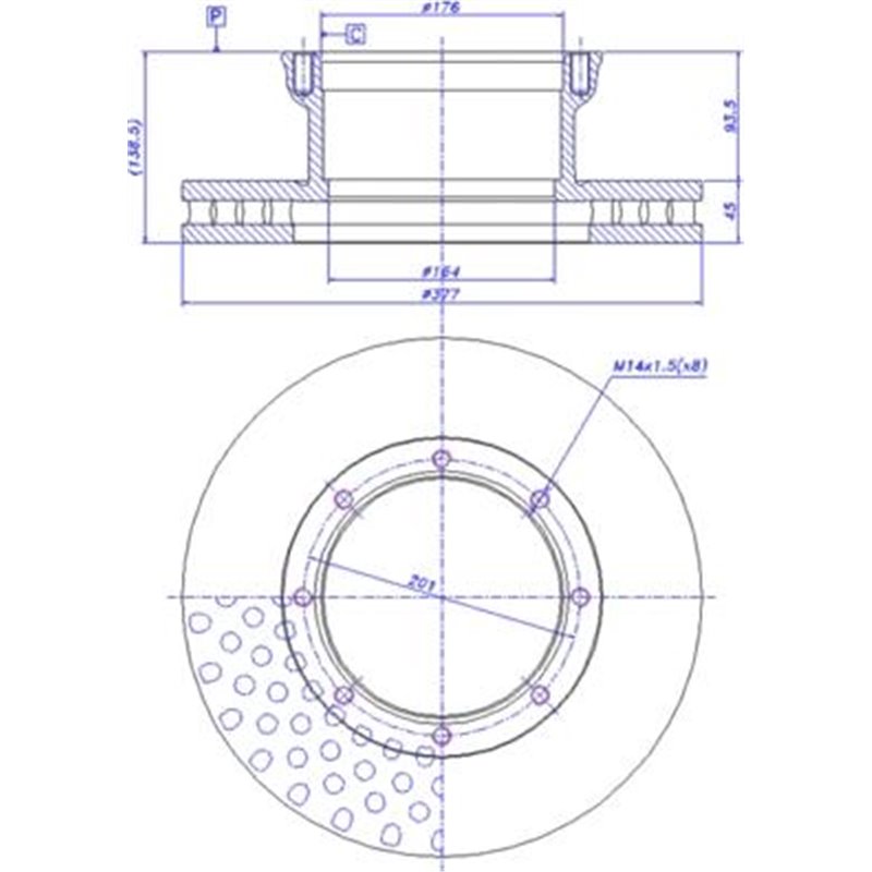 Disc frana - PETERS-016.666-00A