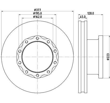 Disc frana - PETERS-036.117-00A