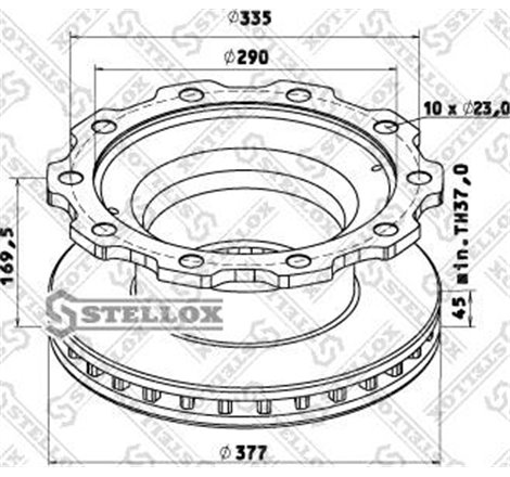 Disc frana - PETERS-046.377-00A