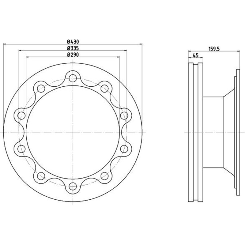 Disc frana - PETERS-046.384-00A
