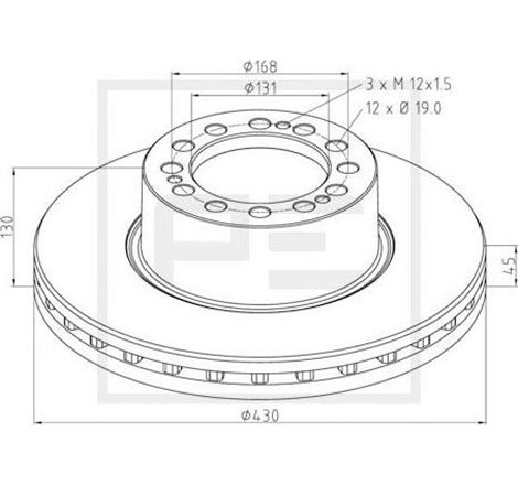 Disc frana - PETERS-066.252-00A
