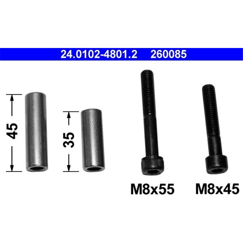 Kit reparare etrier Fata DR-ST diametru piston. 45 SEAT AROSA. CORDOBA. CORDOBA VARIO. IBIZA II. TOLEDO I. VW CADDY I. GOLF I. G