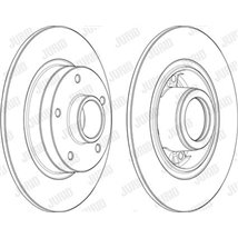 Disc de frana cu rulment Spate DR-ST cu inel ABS RENAULT FLUENCE. MEGANE III 1.2-2.0D 11.08- - ATE-24.0108-0116.2
