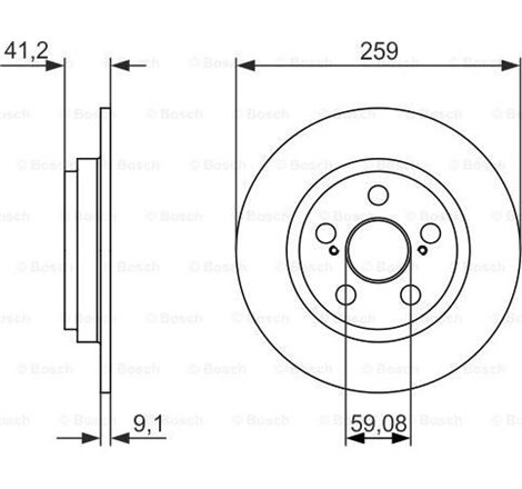 Disc frana Spate DR-ST TOYOTA URBAN CRUISER 1.33-1.8 07.07-03.16 - ATE-24.0109-0170.1