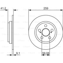 Disc frana Spate DR-ST TOYOTA URBAN CRUISER 1.33-1.8 07.07-03.16 - ATE-24.0109-0170.1