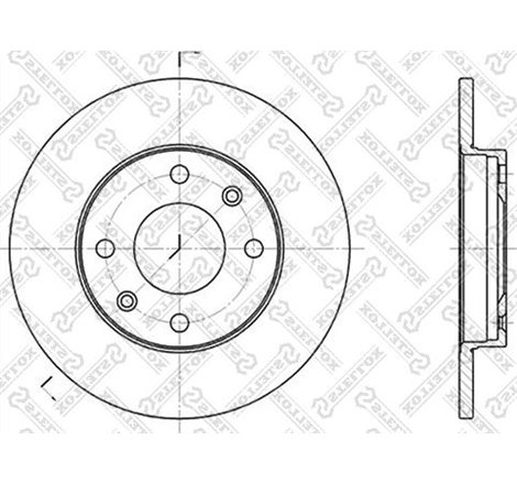 Disc frana Fata DR-ST CITROEN C15. C15-MINIVAN. SAXO. VISA. ZX. ZX-HATCHBACK. FERRARI 512 M. PEUGEOT 106 I. 106 I-HATCHBACK. 106