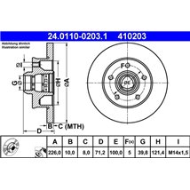 Disc frana Spate DR-ST nici un inel al transmitatorului de impuls ABS SEAT TOLEDO I. VW CORRADO. GOLF III. PASSAT B3-B4. VENTO 1