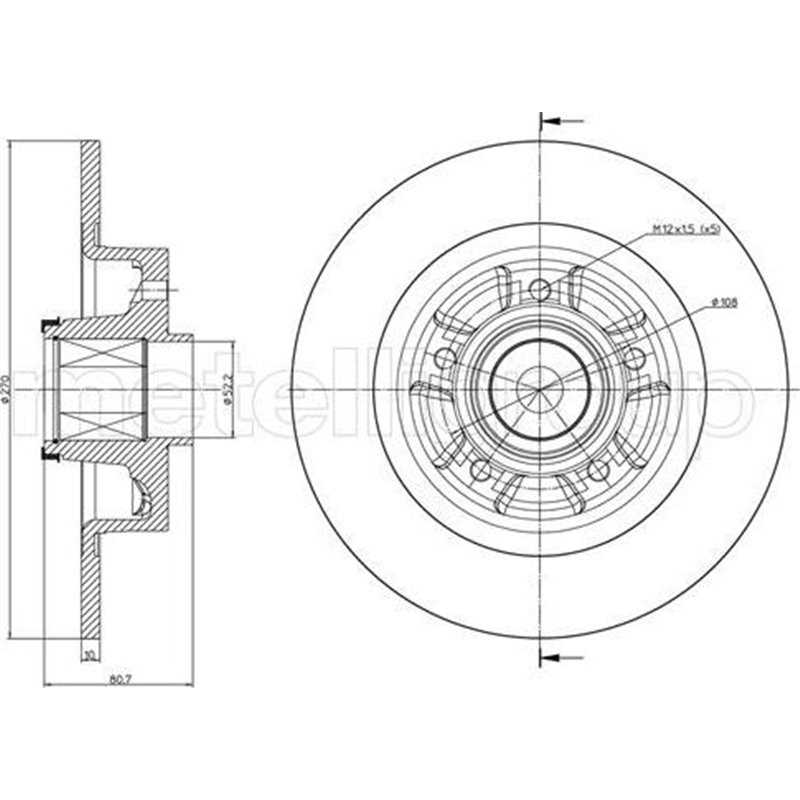 Disc frana - ATE-24.0110-0389.2