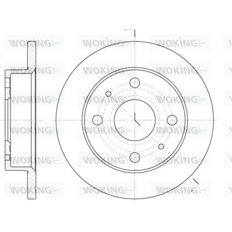 Disc frana Fata DR-ST DAIHATSU CUORE V. CUORE VI. CUORE VII. TREVIS 0.7-1.0-1.0LPG 11.98- - ATE-24.0111-0159.1