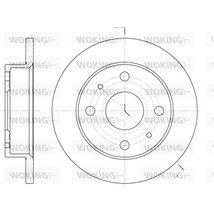 Disc frana Fata DR-ST DAIHATSU CUORE V. CUORE VI. CUORE VII. TREVIS 0.7-1.0-1.0LPG 11.98- - ATE-24.0111-0159.1
