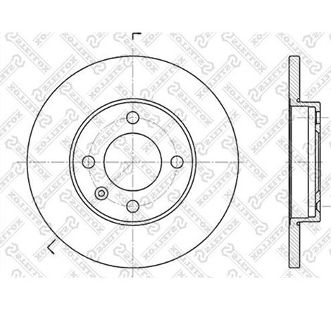 Disc frana Fata DR-ST AUDI 80 B1. 80 B2. COUPE B2. SEAT CORDOBA. CORDOBA VARIO. CORDOBA VARIO-KOMBI. IBIZA II. TOLEDO I. TOLEDO 