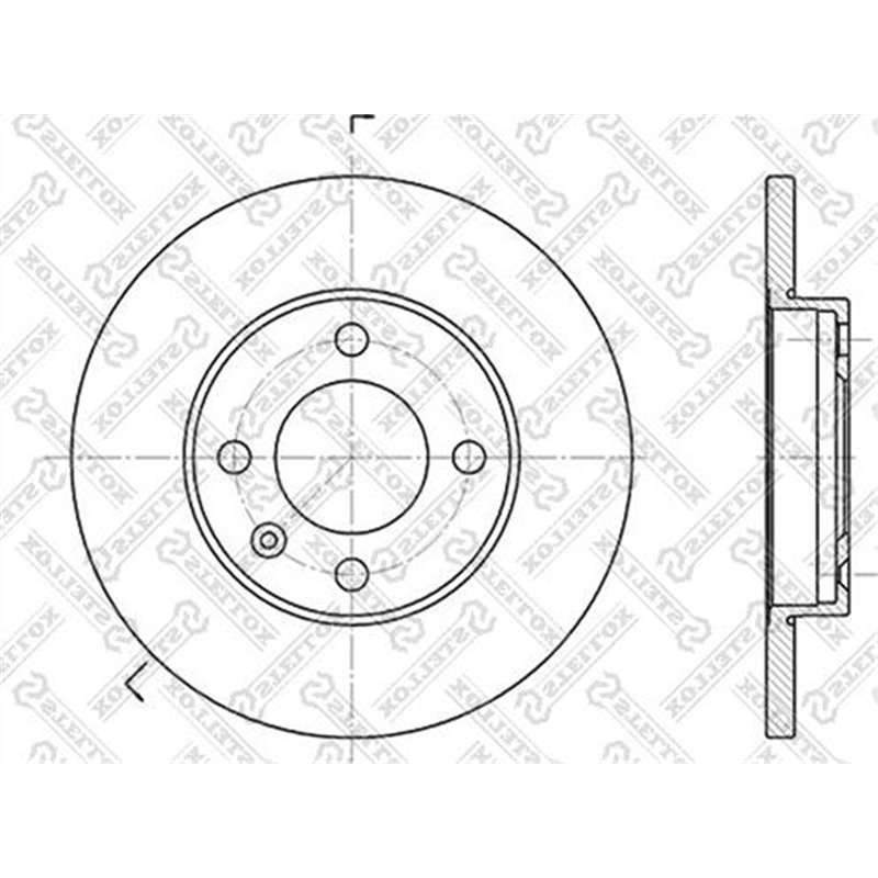 Disc frana Fata DR-ST AUDI 80 B1. 80 B2. COUPE B2. SEAT CORDOBA. CORDOBA VARIO. CORDOBA VARIO-KOMBI. IBIZA II. TOLEDO I. TOLEDO 