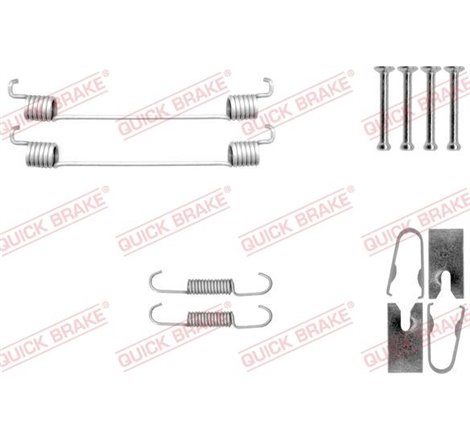 Set accesorii, sabot de frana - QUICK BRAKE-105-0040