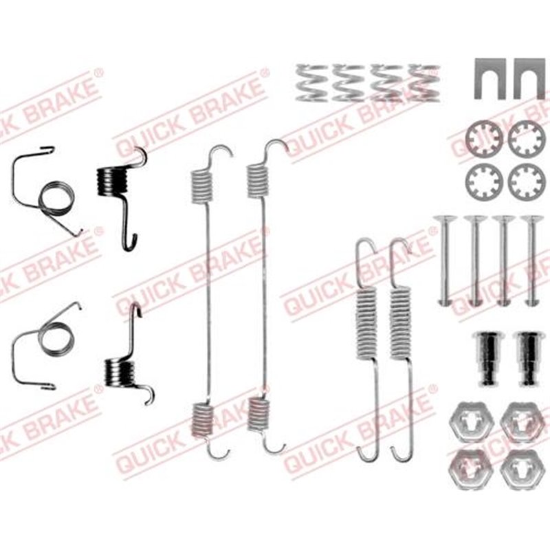 Set accesorii, sabot de frana - QUICK BRAKE-105-0617