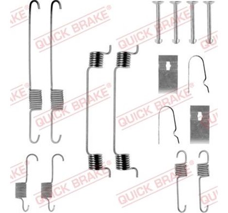 Set accesorii, sabot de frana - QUICK BRAKE-105-0699