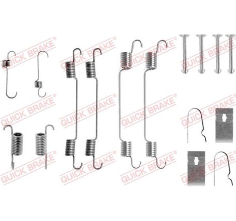 Set accesorii, sabot de frana - QUICK BRAKE-105-0722