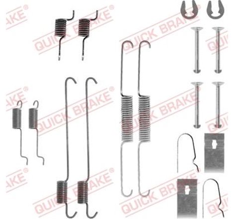 Set accesorii, sabot de frana - QUICK BRAKE-105-0815
