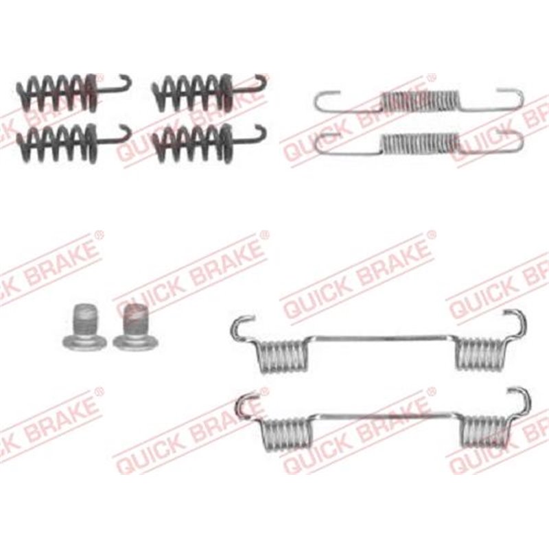 Set accesorii, saboti frana parcare - QUICK BRAKE-105-0874