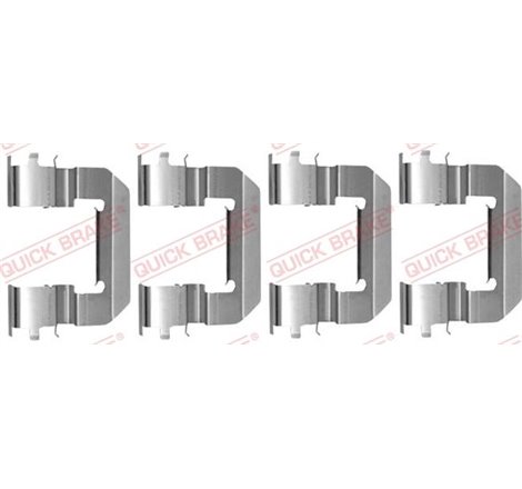Set accesorii, placute frana - QUICK BRAKE-109-0014