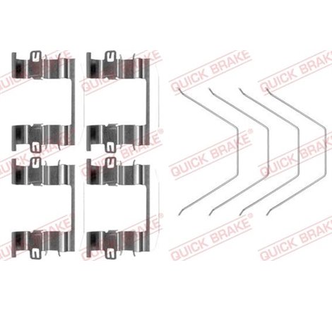 Set accesorii, placute frana - QUICK BRAKE-109-0016