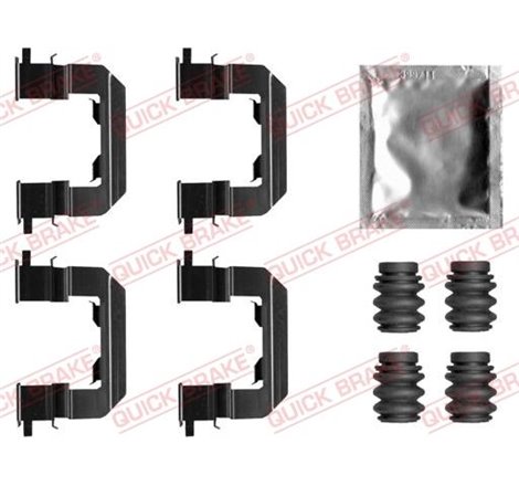 Set accesorii, placute frana - QUICK BRAKE-109-0019