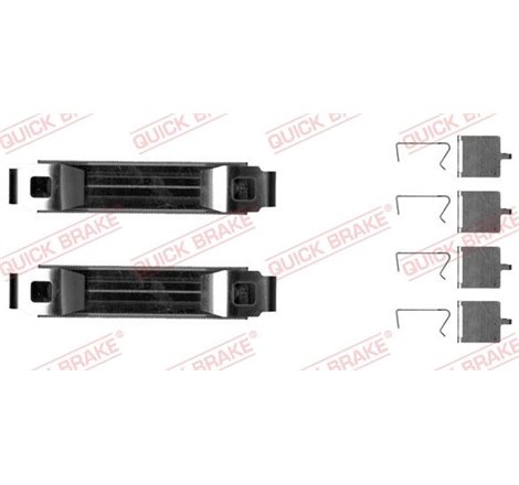 Set accesorii, placute frana - QUICK BRAKE-109-0029