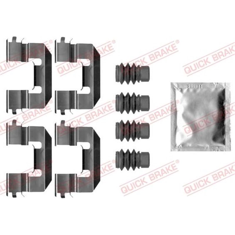 Set accesorii, placute frana - QUICK BRAKE-109-0038