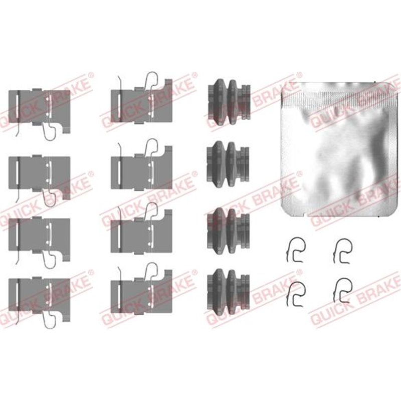 Set accesorii, placute frana - QUICK BRAKE-109-0084