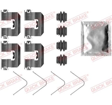 Set accesorii, placute frana - QUICK BRAKE-109-0095