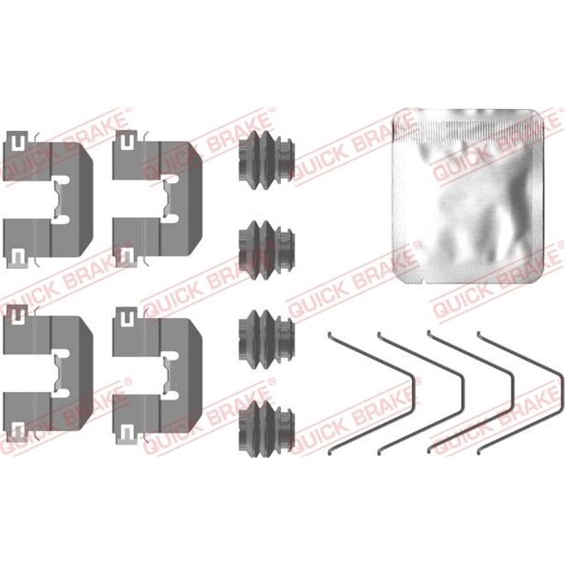 Set accesorii, placute frana - QUICK BRAKE-109-0100