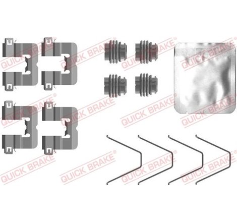 Set accesorii, placute frana - QUICK BRAKE-109-0114